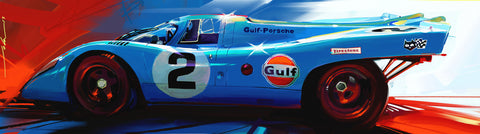 Porsche 917 Gulf Side view
